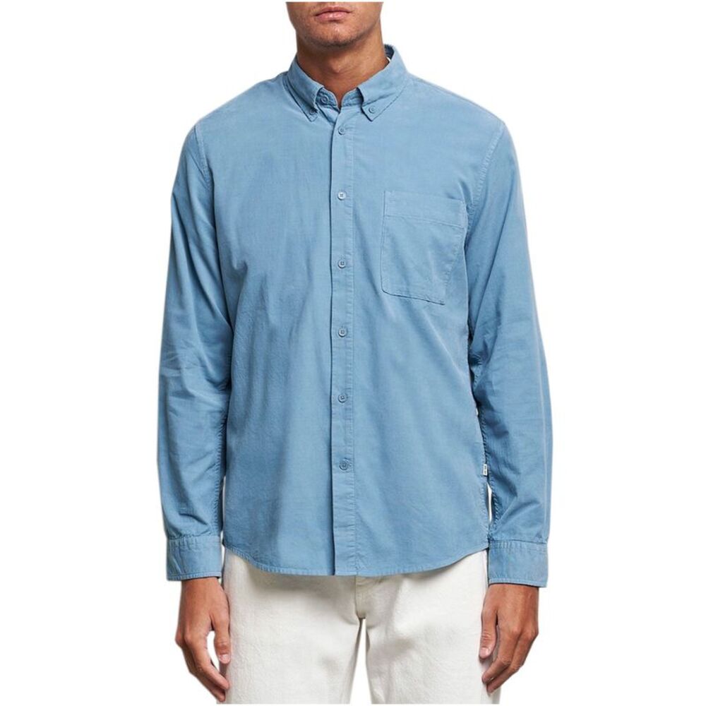 NN07 Mens Arne 5082 Baby Cord Shirt XXL Dust Blue - NWT $175